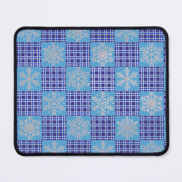 Item preview, Winter Snowflakes on Blue Plaid designed and sold by Jessi-Sketches.