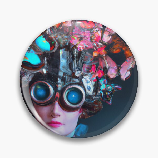 Item preview, Unusual Altered Steampunk Portrait Painting with Goggles ( Steampunk ) designed and sold by RadRococo.