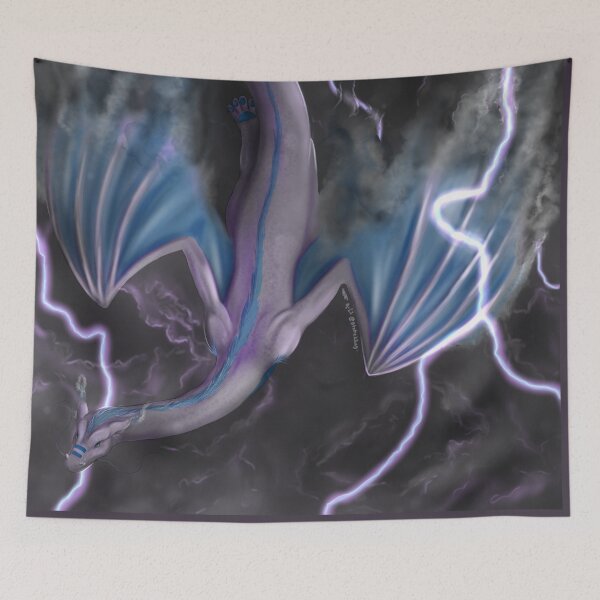 Item preview, Storm Dragon designed and sold by StaticKlingShop.