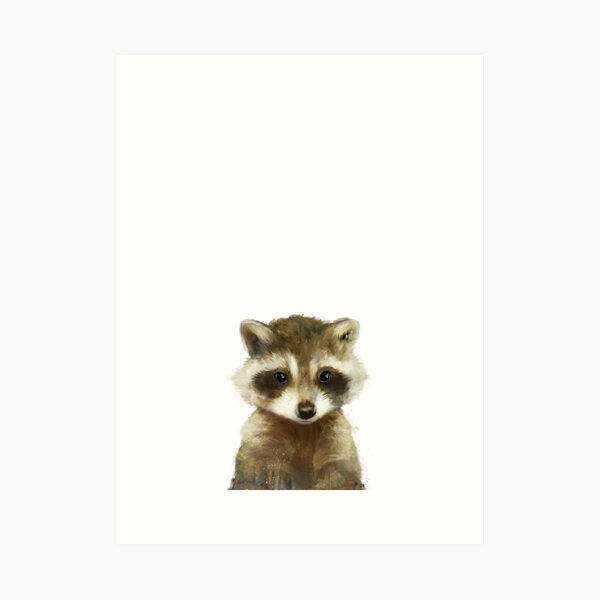 Little Raccoon Art Print