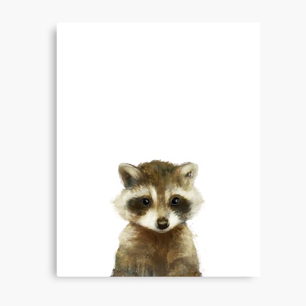 Little Raccoon Metal Print