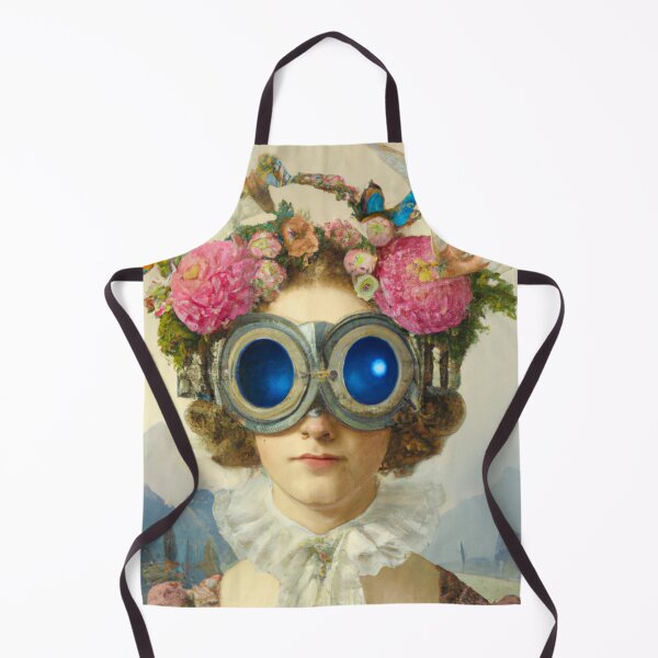 Item preview, Unusual Altered Steampunk Portrait Painting with Goggles ( Steampunk ) designed and sold by RadRococo.