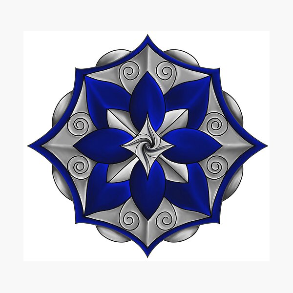 Item preview, Copy of Blue & Gray Lotus Ornament designed and sold by lezell.