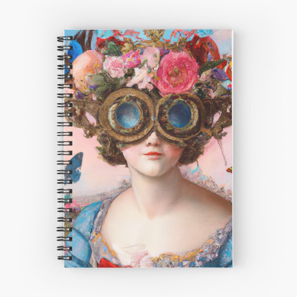 Item preview, Unusual Altered Steampunk Portrait Painting with Goggles ( Steampunk ) designed and sold by RadRococo.