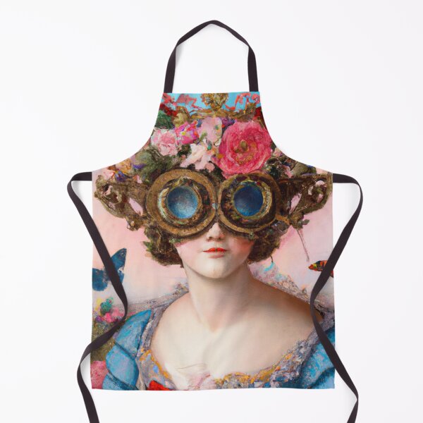 Item preview, Unusual Altered Steampunk Portrait Painting with Goggles ( Steampunk ) designed and sold by RadRococo.