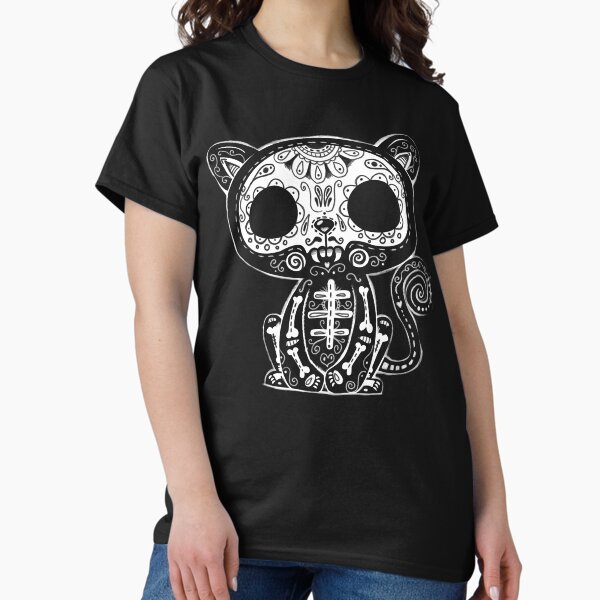 Item preview, Day of the Dead Kitty designed and sold by wottoart.