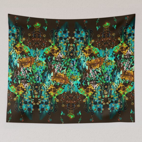 Item preview, hand painted flowers-black designed and sold by BOKI DAY.