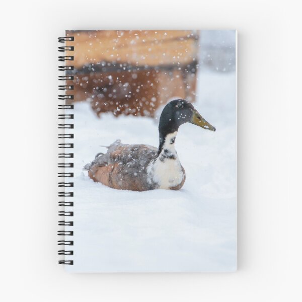 Item preview, Running duck in the snow designed and sold by anatida.