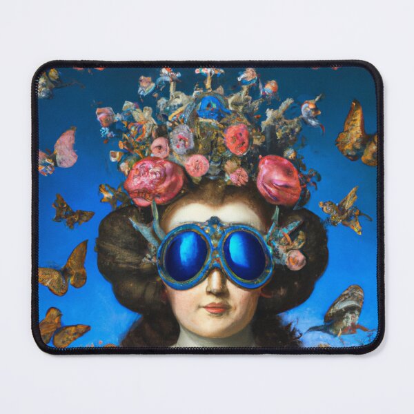 Item preview, Unusual Altered Steampunk Portrait Painting with Goggles ( Steampunk ) designed and sold by RadRococo.