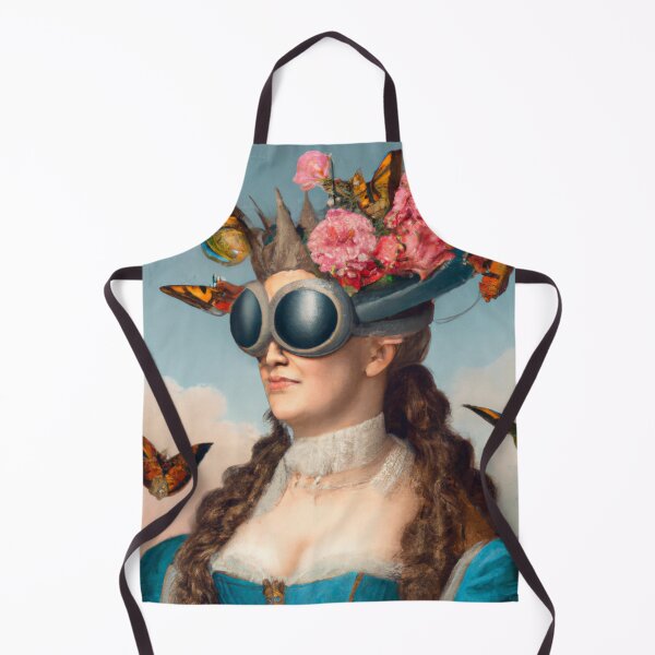 Item preview, Unusual Altered Steampunk Portrait Painting with Goggles ( Steampunk ) designed and sold by RadRococo.