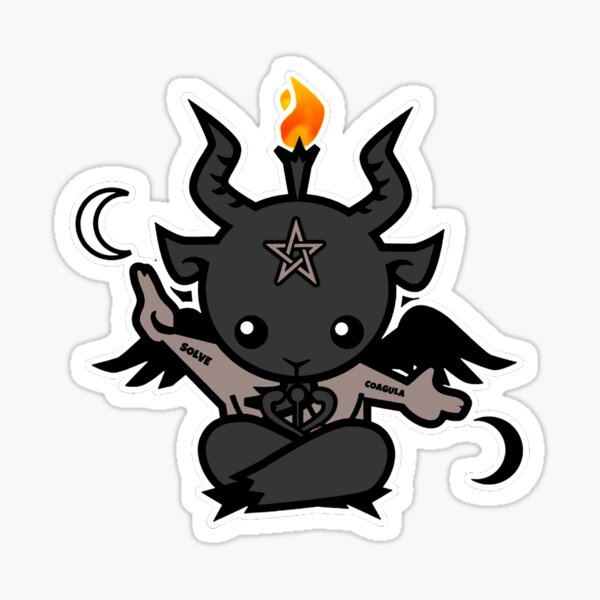 Chibi Baphomet Sticker