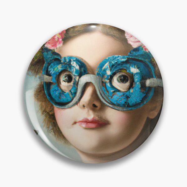 Item preview, Unusual Altered Steampunk Portrait Painting with Goggles ( Steampunk ) designed and sold by RadRococo.