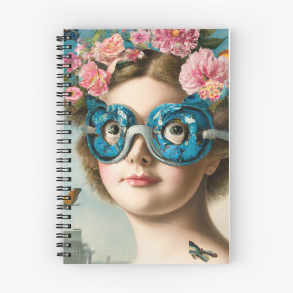 Item preview, Unusual Altered Steampunk Portrait Painting with Goggles ( Steampunk ) designed and sold by RadRococo.