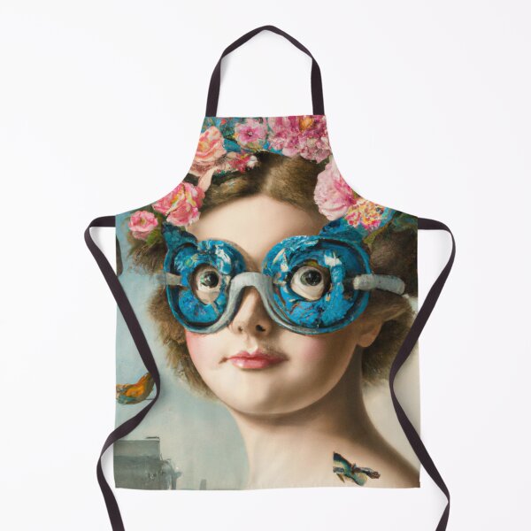 Item preview, Unusual Altered Steampunk Portrait Painting with Goggles ( Steampunk ) designed and sold by RadRococo.