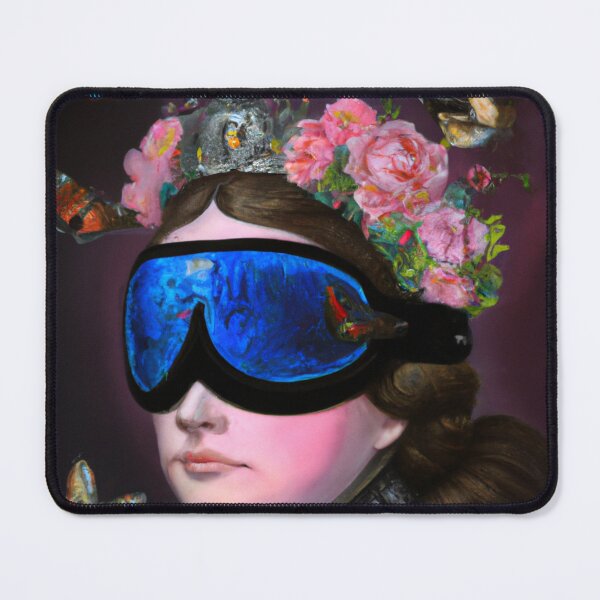 Item preview, Unusual Altered Steampunk Portrait Painting with Goggles ( Steampunk ) designed and sold by RadRococo.