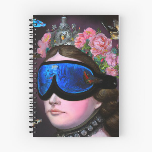 Item preview, Unusual Altered Steampunk Portrait Painting with Goggles ( Steampunk ) designed and sold by RadRococo.