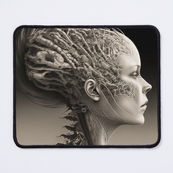 Item preview, iomechanical Woman - Big Circuit Brain designed and sold by theblueofmyeye.