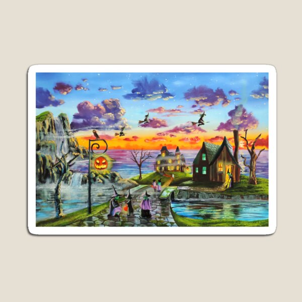 Item preview, Halloween trick or treat witches designed and sold by GORDON BRUCE ART.