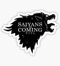 Saiyans are Coming, Game of Thrones Sticker