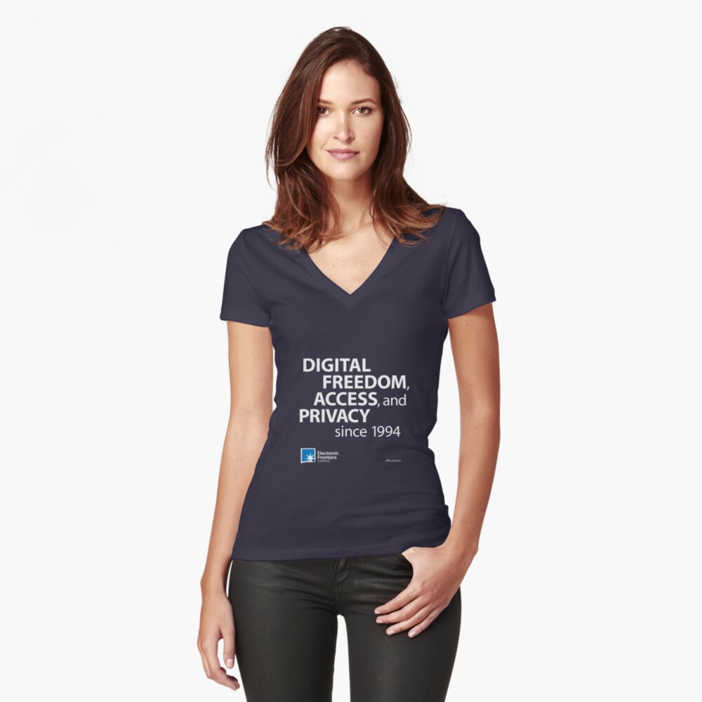Item preview, Fitted V-Neck T-Shirt designed and sold by efau.