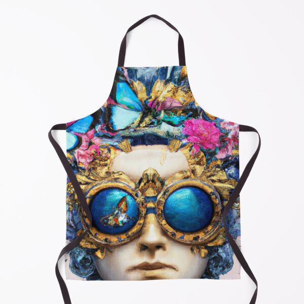Item preview, Unusual Altered Steampunk Portrait Painting with Goggles ( Steampunk ) designed and sold by RadRococo.