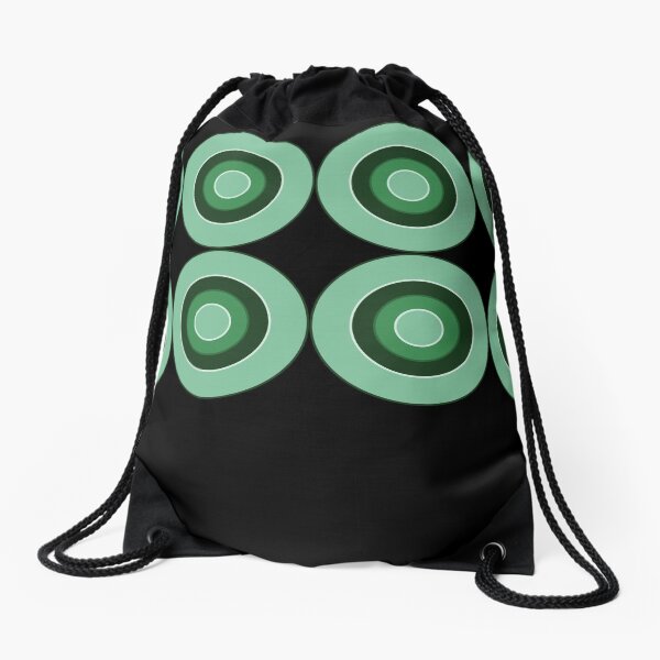 Panton Green Circles Drawstring Bag