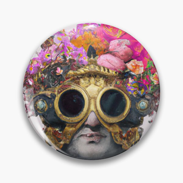 Item preview, Unusual Altered Steampunk Portrait Painting with Goggles ( Steampunk ) designed and sold by RadRococo.