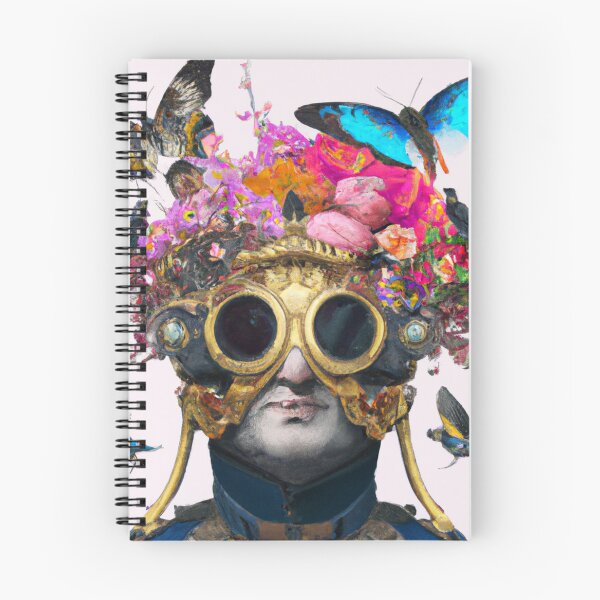 Item preview, Unusual Altered Steampunk Portrait Painting with Goggles ( Steampunk ) designed and sold by RadRococo.