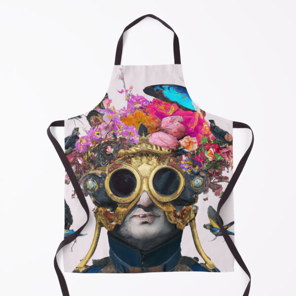 Item preview, Unusual Altered Steampunk Portrait Painting with Goggles ( Steampunk ) designed and sold by RadRococo.