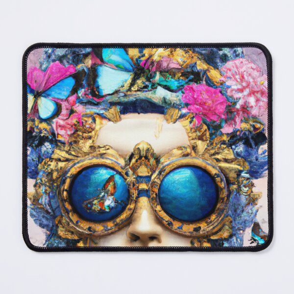 Item preview, Unusual Altered Steampunk Portrait Painting with Goggles ( Steampunk ) designed and sold by RadRococo.