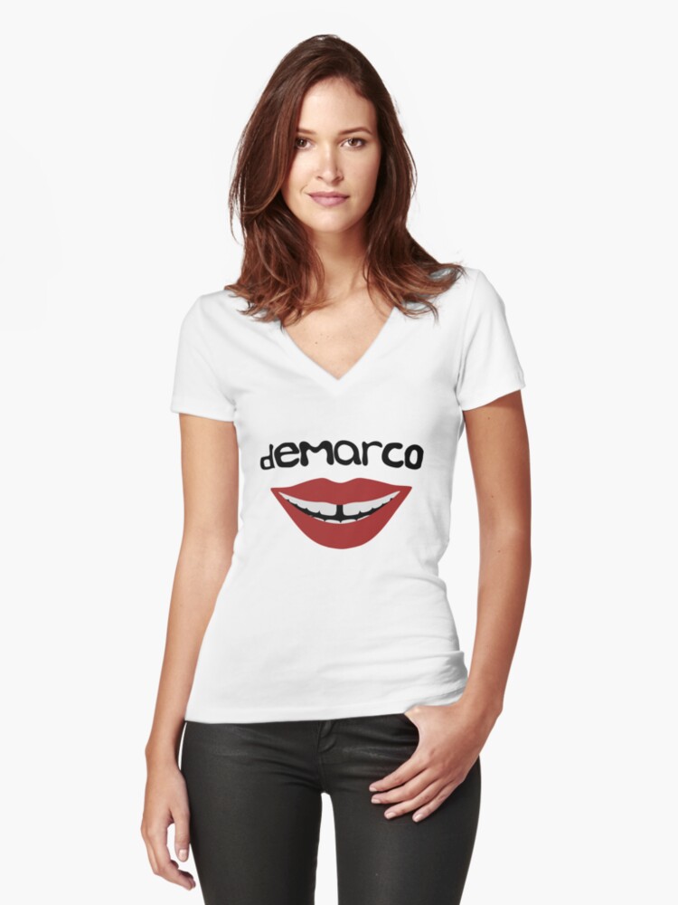 Mac Demarco Tooth Gap Women S Fitted V Neck T Shirt By Connorpeat