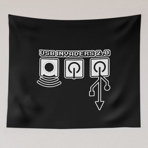 Artikelvorschau, USB-INVADER 2.0 entworfen und verkauft von QuirkyDesign101.