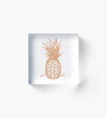 Aloha Pineapple Acrylic Block