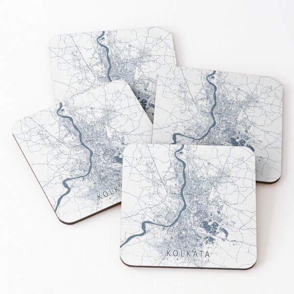 Item preview, Kolkata City Map of India - Coastal designed and sold by deMAP.
