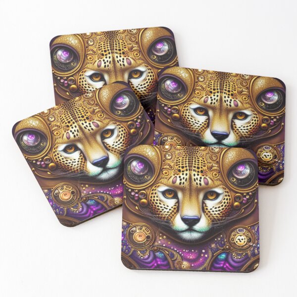 Item preview, You Can't Outrun The Cyborg Cheetah designed and sold by ZenEverAI.