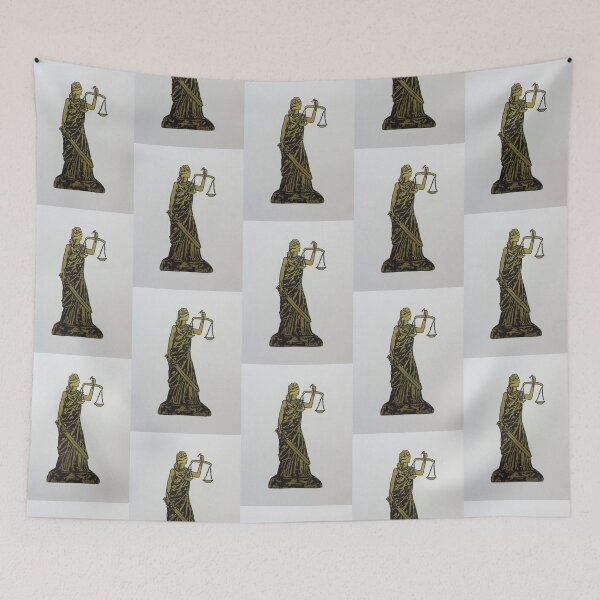 Item preview, Lady Justice Sketch Black & Gold 102317 designed and sold by mandalafractal.
