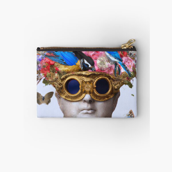 Item preview, Unusual Altered Steampunk Portrait Painting with Goggles ( Steampunk ) designed and sold by RadRococo.