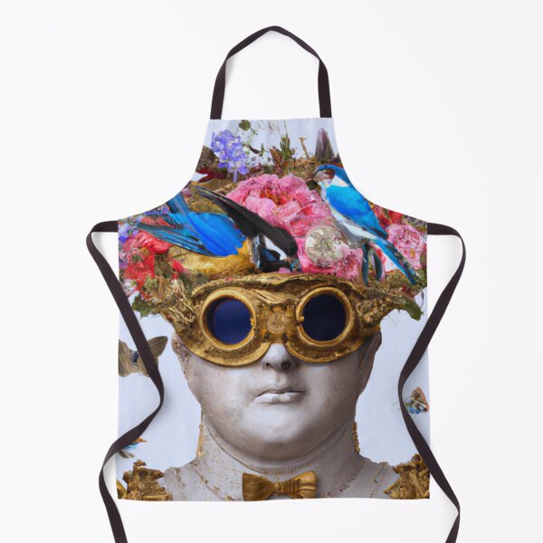 Item preview, Unusual Altered Steampunk Portrait Painting with Goggles ( Steampunk ) designed and sold by RadRococo.