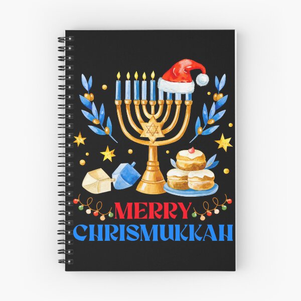 Aperçu de l'œuvre Joyeux Chrismukkah Joyeux Noël de Hanoucca créée et vendue par Toranai.