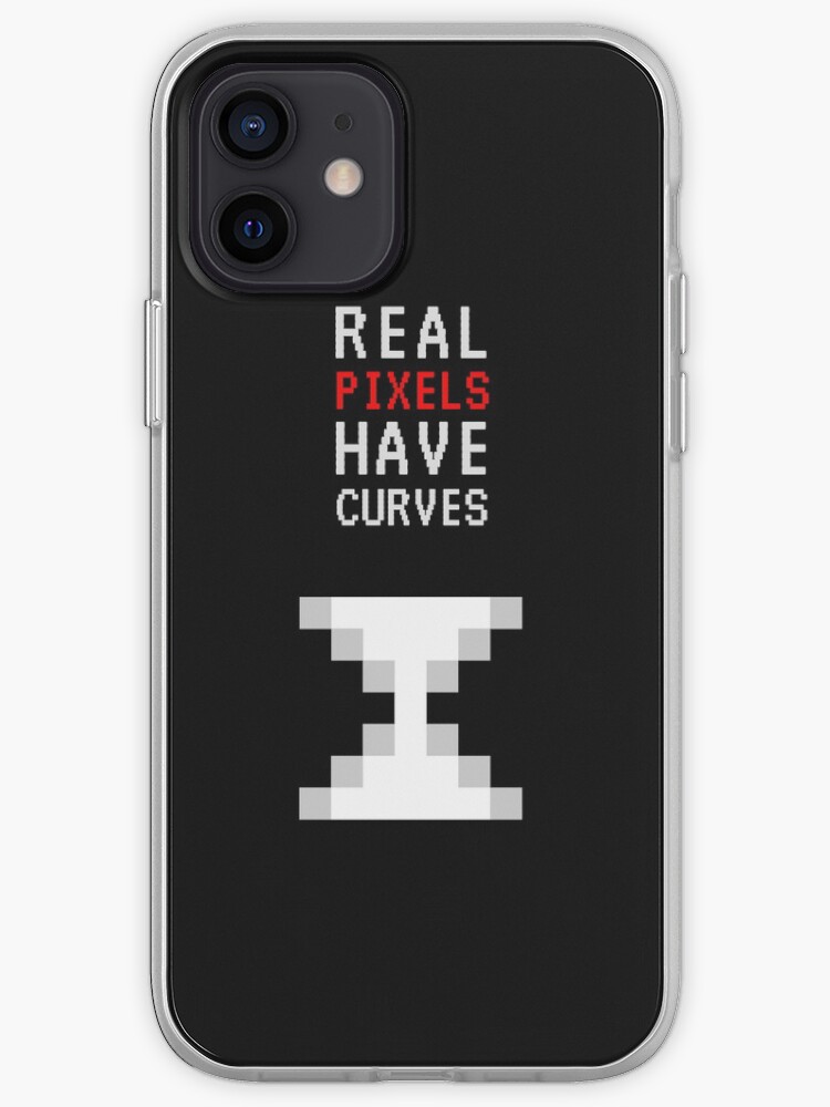 Thumbnail 1 of 5, iPhone Case, Real Pixels Have Curves designed and sold by solo244.