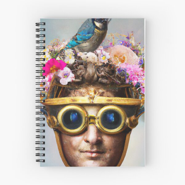 Item preview, Unusual Altered Steampunk Portrait Painting with Goggles ( Steampunk ) designed and sold by RadRococo.
