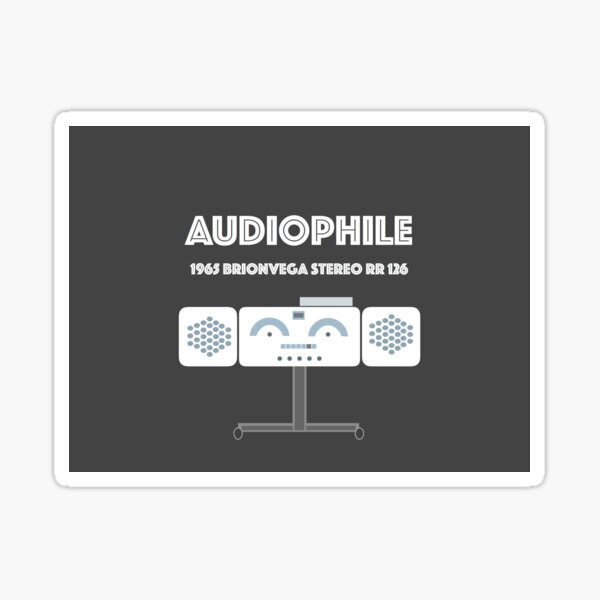 Audiophile 1965 Brionvega Stereo RR 126 Sticker