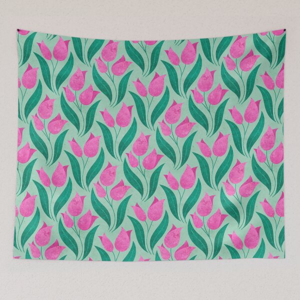 Item preview, Tulips on Turquoise designed and sold by RebeccaFlaherty.