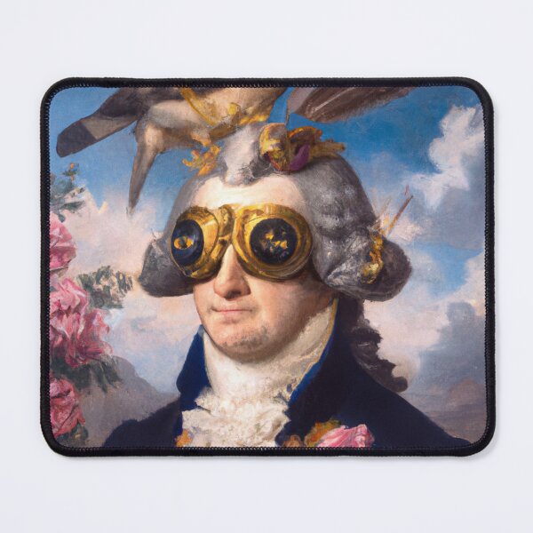 Item preview, Unusual Altered Steampunk Portrait Painting with Goggles ( Steampunk ) designed and sold by RadRococo.