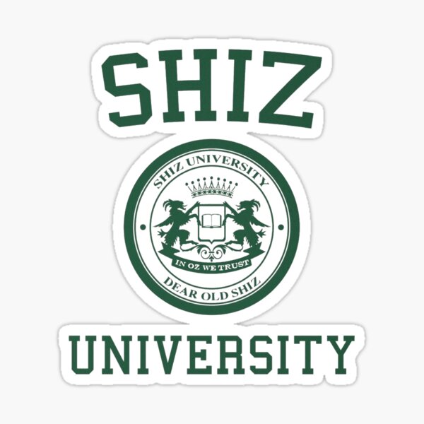 shiz university design Sticker