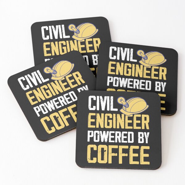 Item preview, Civil Engineer Powere By Coffee designed and sold by mkzmerch.