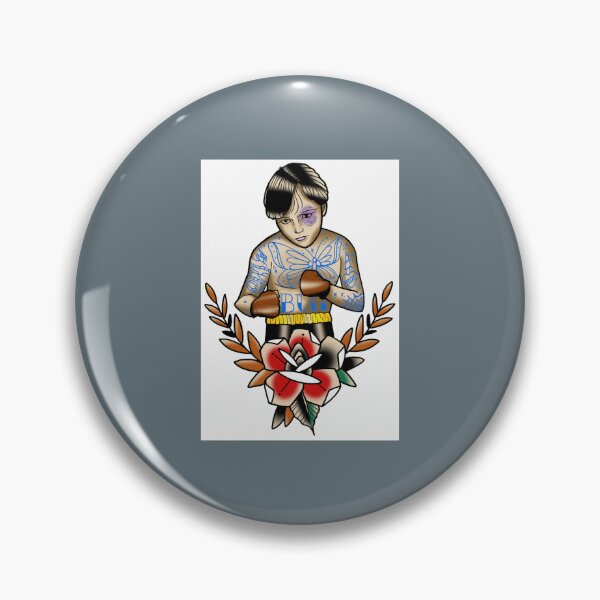 Item preview, Fkj tattoo flash little boxer  designed and sold by ReganPacocha.