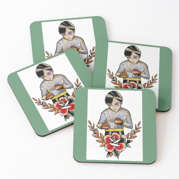 Item preview, Fkj tattoo flash little boxer  designed and sold by ReganPacocha.