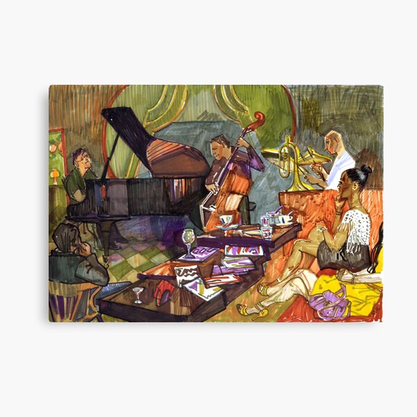 Jazz evening Canvas Print