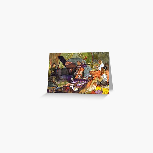 Jazz evening Greeting Card